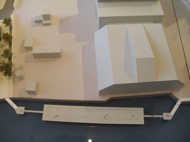 REO's model showing extended jetty running in front of Waste Transfer Station