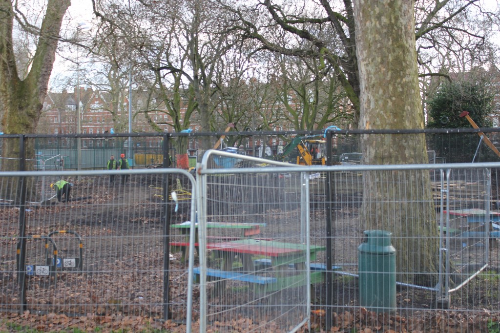 Demolished adventure playground