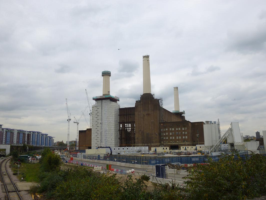 The chimneys as they appeared on September 27th