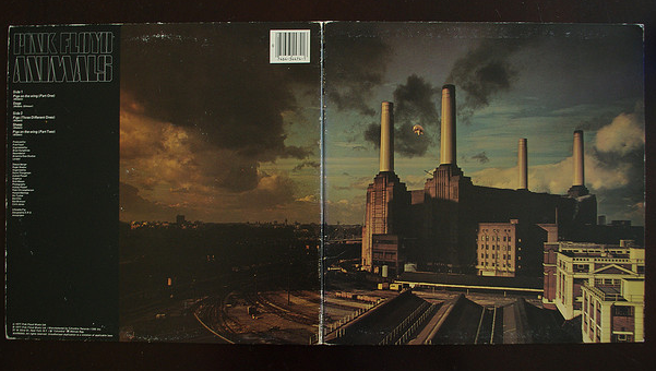 Copertina del celebre album  Animals dei Pink Floyd