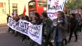 Still image from Student Cuts Demonstration